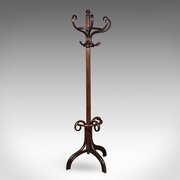 Antique Half Coat Hall Stand, Austrian, Bentwood