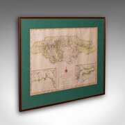 Antique Jamaica Map, English, Caribbean, 1790