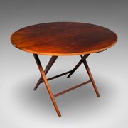 Antique Kitchen Garden Table, English, Folding