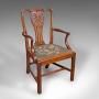 Antique Morning Room Elbow Chair, English, Lounge