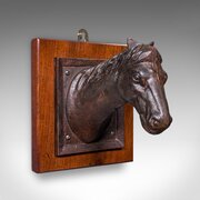 Antique Mounted Horse Bust, English, Coat Hook