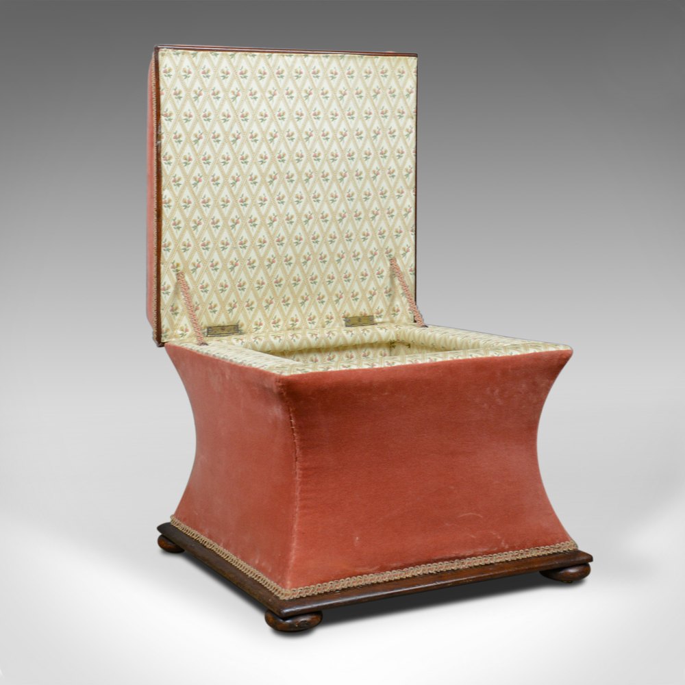 Antique Ottoman, Victorian, Needlepoint, Tapestry, Antiques Atlas