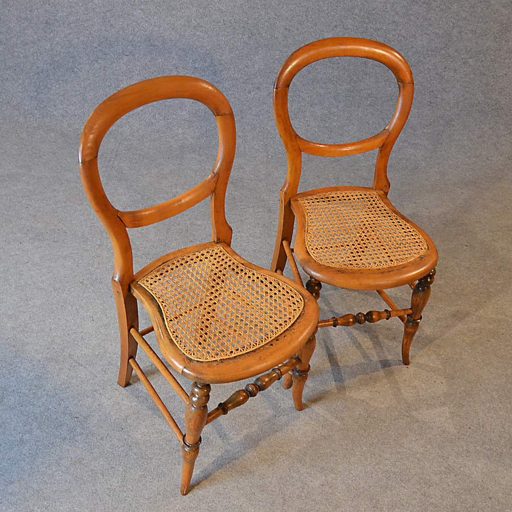 Antique Pair Chairs Victorian English Bergere Antiques Atlas