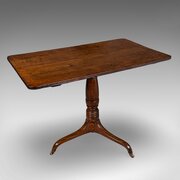 Antique Parlour Drinking Table, Scottish Oak, Tilt