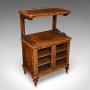 Antique Pianists Lounge Server, English, Walnut