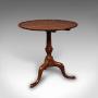 Antique Pie Crust Table, English, Tilt-Top, Games