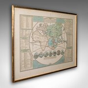 Antique Plan De LHistorie Universelle World Map