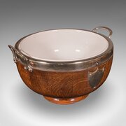 Antique Presentation Prize Bowl, English, Oak