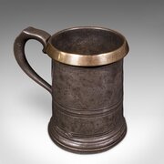 Antique Public House Tankard, English, Pewter