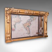 Antique Regency Overmantle Mirror, English, Gilt