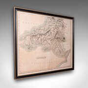 Antique Region Map, South Wales, English, C.1810