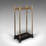 Antique Segmented Stick Stand, English, Brass