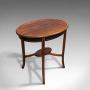 Antique Side Table, English, Mahogany, Walnut