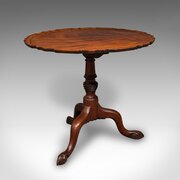 Antique Silver Display Table, English, Tilt-Top