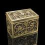 Antique Brass Stationery Box, English