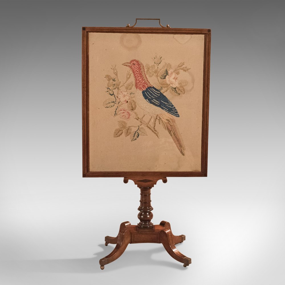 Antique Tapestry Display Stand, Regency Mahogany Antiques Atlas