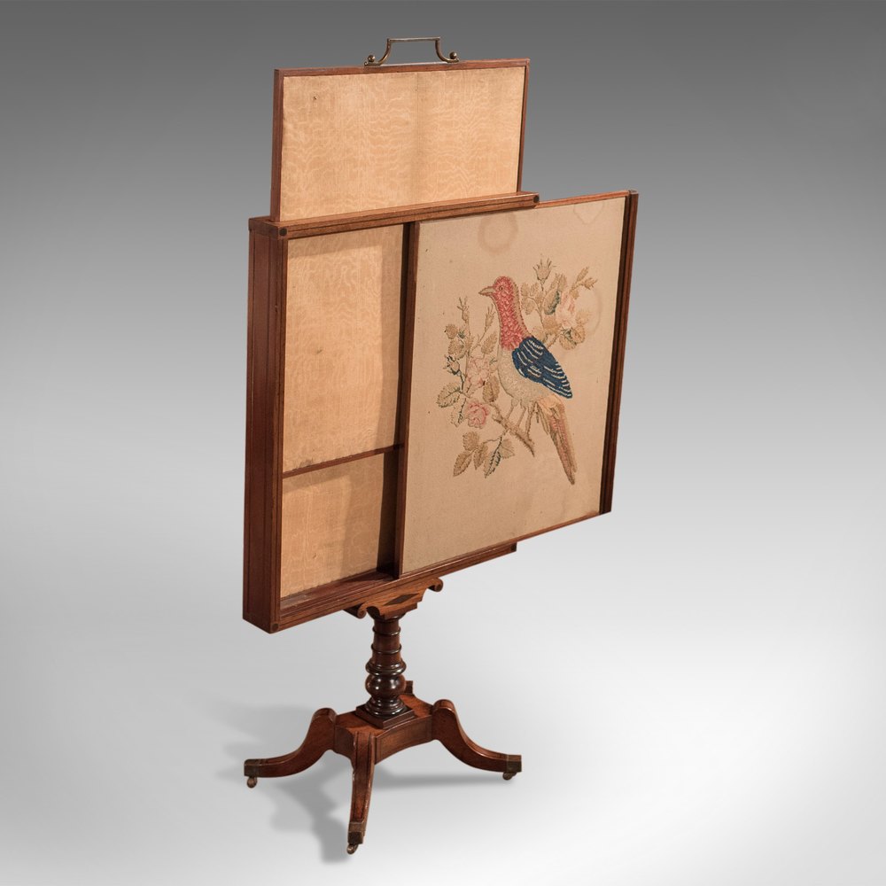 Antique Tapestry Display Stand, Regency Mahogany Antiques Atlas