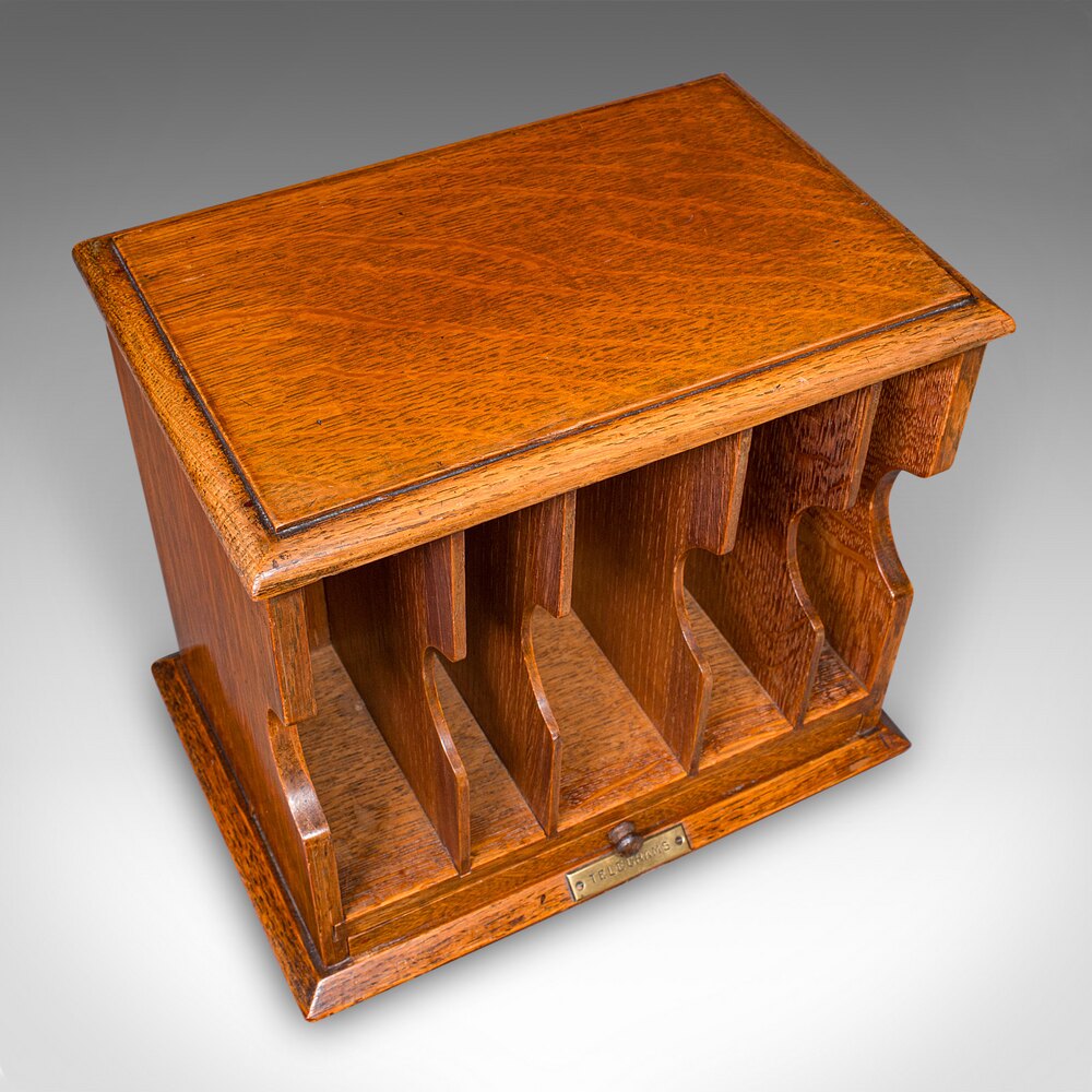 Antiques Atlas - Antique Telegram Case, English, Oak, Letter Box ...