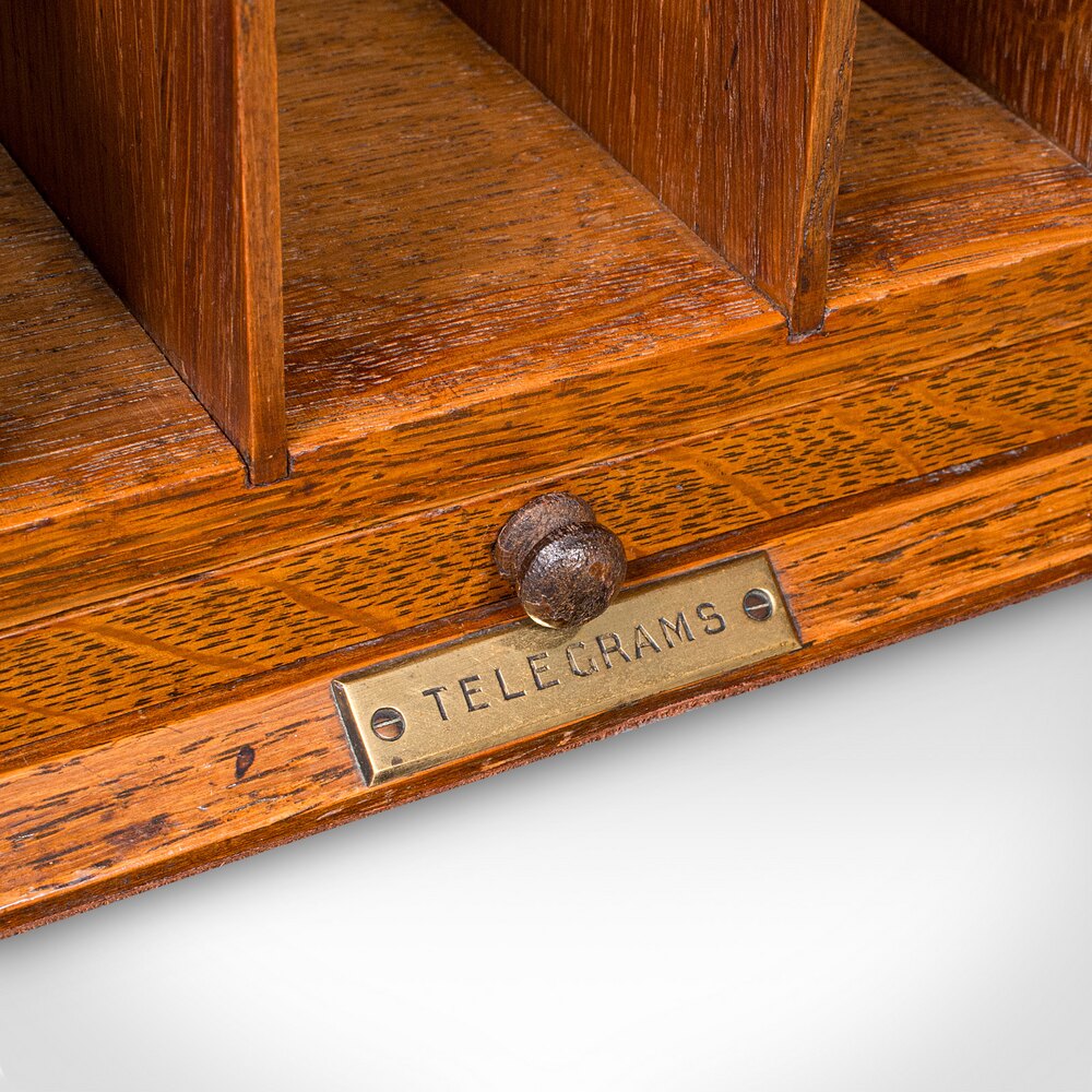 Antiques Atlas - Antique Telegram Case, English, Oak, Letter Box ...