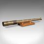 Antique Telescope, English, 6-Draw, Brass, Leather