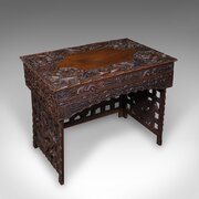 Antique Travelling Trader’s Altar, Oriental, Teak