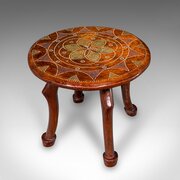 Antique Tribal Side Table, African, Fruitwood