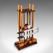 Antique Vicarage Croquet Set, English, Game Stand