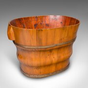 Antique Waste Paper Basket, Austrian Cedar, Office