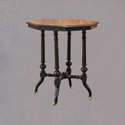 Antique Window Table, Aesthetic Period Octagonal 