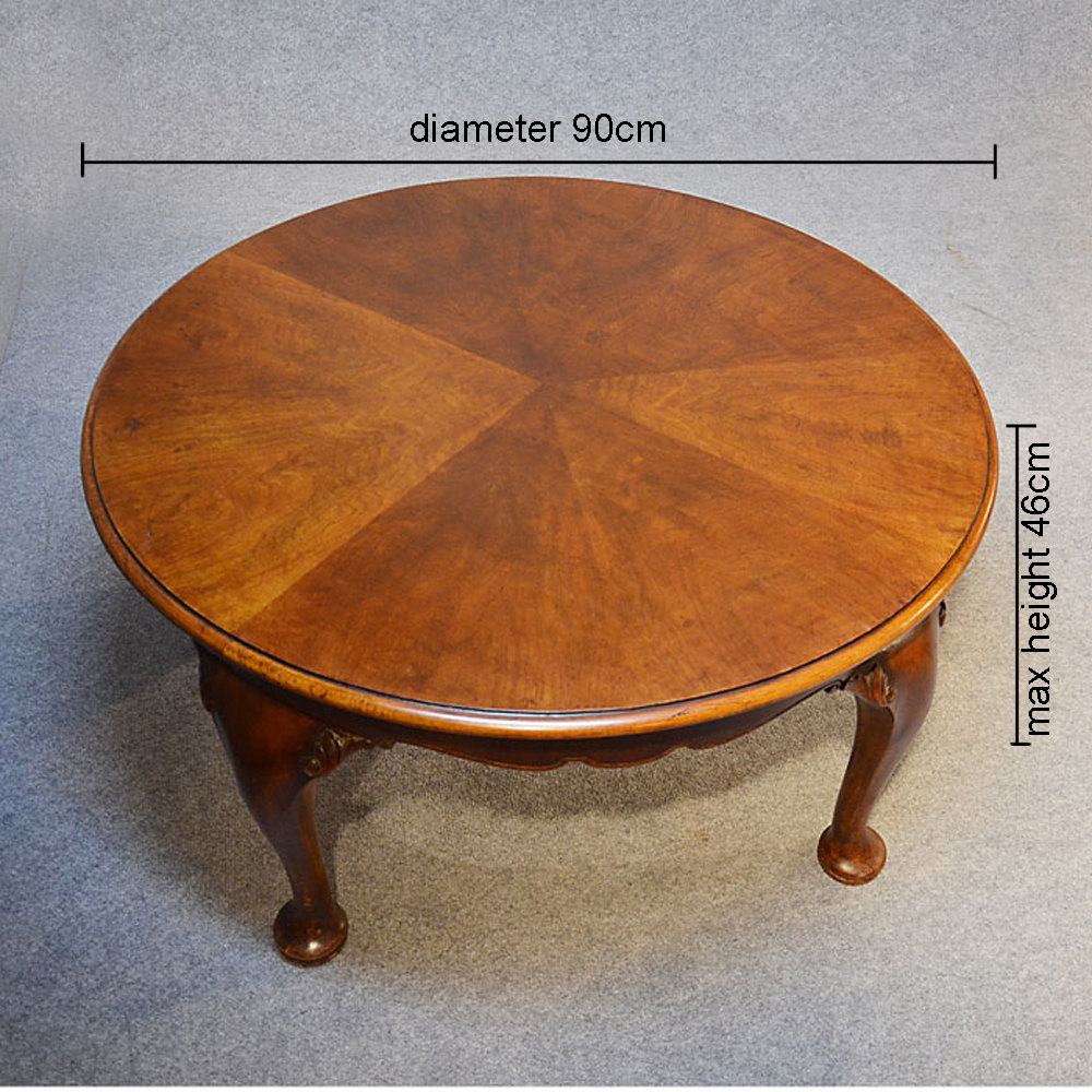 Coffee Table Low Round Sofa Circular Magazine Antiques Atlas