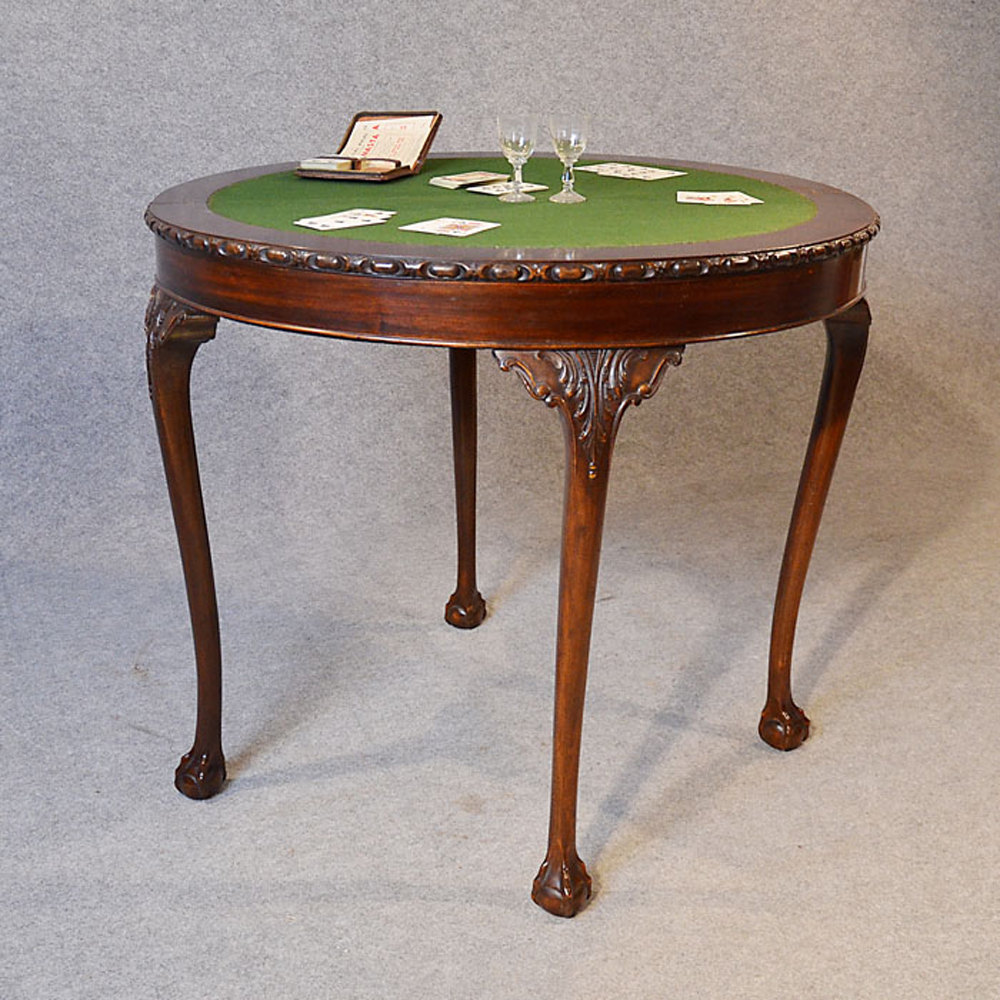 Demi Lune Folding Tea Games Sofa Card Table Antiques Atlas