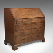 Georgian Antique Bureau, 18th Century Mahogany Desk