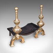 Grand Antique Fireplace Set