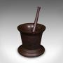 Huge 140 LB Antique Dye Makers Mortar & Pestle