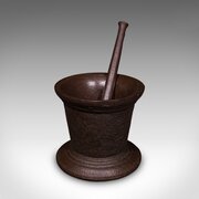 Huge 140 LB Antique Dye Makers Mortar & Pestle