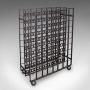 Large Antique 160 Bottle Chateau Wine Rack, French