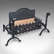 Large Antique Fireplace Set, English, Inglenook