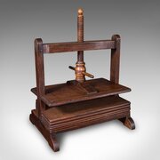 Large Antique Ladies Flower Press English Oak