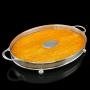 Large Antique Oval Serving Tray, English, Oak