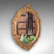 Large Antique Wall Mirror, Italian Giltwood, Hall
