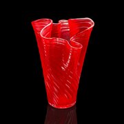 Large Vintage Display Vase, Italian, Murano Glass