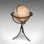 Late Vintage Tripod Globe, American, Steel, Paper