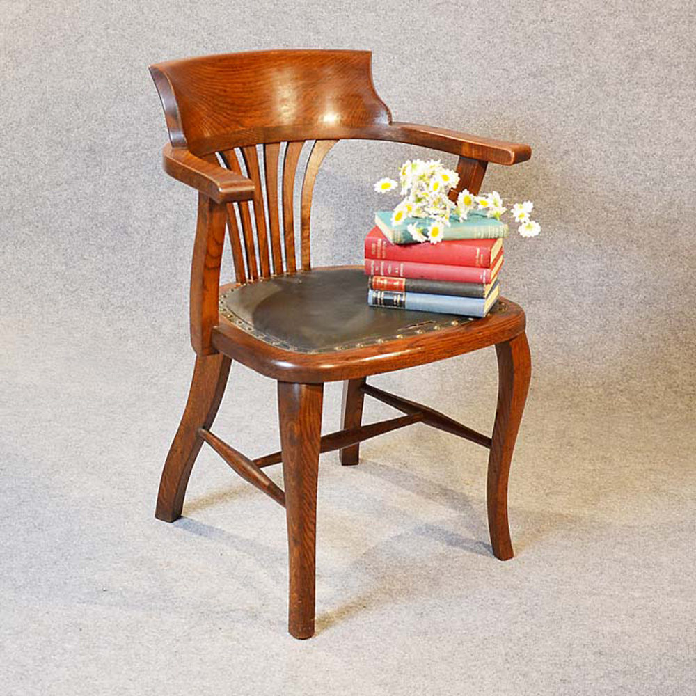 Office Study Chair Vintage Antique Desk Armchair Antiques Atlas
