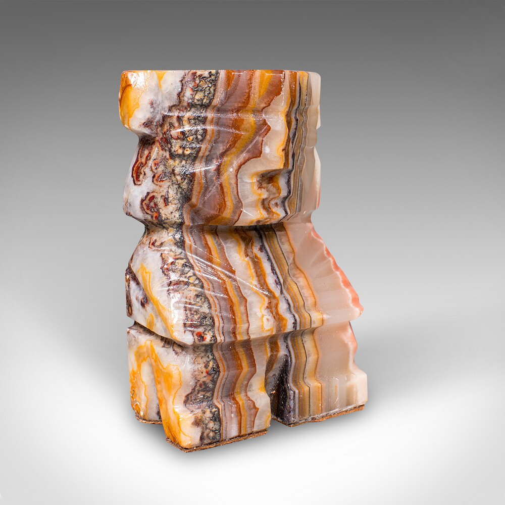 Antiques Atlas - Pair Of Vintage Aztec Figure Bookends, Agate ...