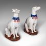 Pair Of Vintage Greyhound Dogs Figures 