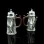 Pair Of Vintage Hot Chocolate Jugs, English