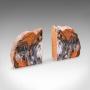 Pair, Prehistoric Large Volume Bookends, Petrified