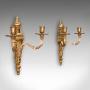 Pair of Antique Candle Sconces, Italian Grand Tour