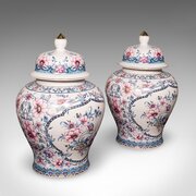 Pair Of Large Vintage Display Vases, Italian