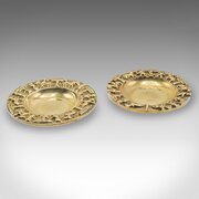 Pair Of Vintage Casablanca Souk Ashtrays, Bronze